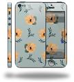 Poppy Orange Light Blue - Decal Style Vinyl Skin (fits Apple Original iPhone 5, NOT the iPhone 5C or 5S)
