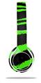 Skin Decal Wrap compatible with Beats Solo 2 WIRED Headphones Zebra Green (HEADPHONES NOT INCLUDED)