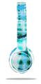 Skin Decal Wrap compatible with Beats Solo 2 WIRED Headphones Electro Graffiti Blue (HEADPHONES NOT INCLUDED)