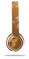 Skin Decal Wrap compatible with Beats Solo 2 WIRED Headphones Bokeh Butterflies Orange (HEADPHONES NOT INCLUDED)