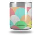 Skin Decal Wrap for Yeti Rambler Lowball - Brushed Cirlces Multi Light
