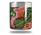 Skin Decal Wrap for Yeti Rambler Lowball - Famingos and Flowers Pink