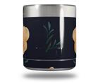 Skin Decal Wrap for Yeti Rambler Lowball - Poppy Orange Navy