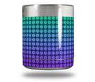 Skin Decal Wrap for Yeti Rambler Lowball - Faded Dots Purple Green
