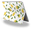 Lemon Leaves White - Decal Style Vinyl Skin fits Microsoft Surface Pro 4 (SURFACE NOT INCLUDED)