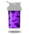 Decal Style Skin Wrap works with Blender Bottle 22oz ProStak Deathrock Bats Purple (BOTTLE NOT INCLUDED)