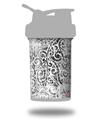 Decal Style Skin Wrap works with Blender Bottle 22oz ProStak Folder Doodles White (BOTTLE NOT INCLUDED)