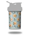 Decal Style Skin Wrap works with Blender Bottle 22oz ProStak Poppy Orange Light Blue (BOTTLE NOT INCLUDED)