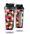 Decal Style Skin Wrap works with Blender Bottle 28oz Brushed Cirlces Multi Dark (BOTTLE NOT INCLUDED)
