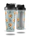 Decal Style Skin Wrap works with Blender Bottle 28oz Poppy Orange Light Blue (BOTTLE NOT INCLUDED)