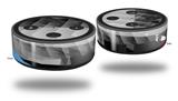 Skin Wrap Decal Set 2 Pack for Amazon Echo Dot 2 - Baja 0017 Blue Medium (2nd Generation ONLY - Echo NOT INCLUDED)