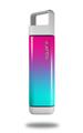 Skin Decal Wrap for Clean Bottle Square Titan Plastic 25oz Smooth Fades Neon Teal Hot Pink (BOTTLE NOT INCLUDED)