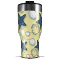 Skin Wrap Decal for 2017 RTIC Tumblers 40oz Starfish and Sea Shells Yellow Sunshine (TUMBLER NOT INCLUDED)