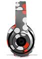 WraptorSkinz Skin Decal Wrap compatible with Beats Studio 2 and 3 Wired and Wireless Headphones Locknodes 04 Red Skin Only (HEADPHONES NOT INCLUDED)