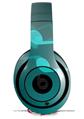 WraptorSkinz Skin Decal Wrap compatible with Beats Studio 2 and 3 Wired and Wireless Headphones Bokeh Music Neon Teal Skin Only (HEADPHONES NOT INCLUDED)