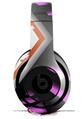 WraptorSkinz Skin Decal Wrap compatible with Beats Studio 2 and 3 Wired and Wireless Headphones Black Waves Orange Hot Pink Skin Only (HEADPHONES NOT INCLUDED)