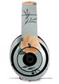 WraptorSkinz Skin Decal Wrap compatible with Beats Studio 2 and 3 Wired and Wireless Headphones Poppy Orange Light Blue Skin Only (HEADPHONES NOT INCLUDED)