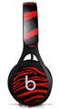 WraptorSkinz Skin Decal Wrap compatible with Beats EP Headphones Zebra Red Skin Only HEADPHONES NOT INCLUDED