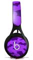 WraptorSkinz Skin Decal Wrap compatible with Beats EP Headphones Deathrock Bats Purple Skin Only HEADPHONES NOT INCLUDED
