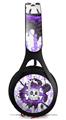 WraptorSkinz Skin Decal Wrap compatible with Beats EP Headphones Cartoon Skull Purple Skin Only HEADPHONES NOT INCLUDED