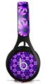 WraptorSkinz Skin Decal Wrap compatible with Beats EP Headphones Daisies Purple Skin Only HEADPHONES NOT INCLUDED