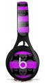 WraptorSkinz Skin Decal Wrap compatible with Beats EP Headphones Deathrock Stripes Pink Skin Only HEADPHONES NOT INCLUDED