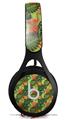 WraptorSkinz Skin Decal Wrap compatible with Beats EP Headphones Famingos and Flowers Sage Green Skin Only HEADPHONES NOT INCLUDED