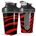 Decal Style Skin Wrap works with Blender Bottle 20oz Zebra Red (BOTTLE NOT INCLUDED)
