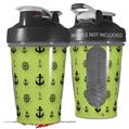 Decal Style Skin Wrap works with Blender Bottle 20oz Nautical Anchors Away 02 Sage Green (BOTTLE NOT INCLUDED)