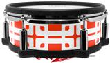 Skin Wrap works with Roland vDrum Shell PD-108 Drum Boxed Red (DRUM NOT INCLUDED)