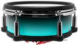 Skin Wrap works with Roland vDrum Shell PD-108 Drum Smooth Fades Neon Teal Black (DRUM NOT INCLUDED)