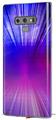 Decal style Skin Wrap compatible with Samsung Galaxy Note 9 Bent Light Blueish
