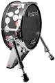 Skin Wrap works with Roland vDrum Shell KD-140 Kick Bass Drum Locknodes 04 Pink (DRUM NOT INCLUDED)