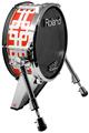 Skin Wrap works with Roland vDrum Shell KD-140 Kick Bass Drum Boxed Red (DRUM NOT INCLUDED)