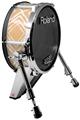 Skin Wrap works with Roland vDrum Shell KD-140 Kick Bass Drum Wavey Peach (DRUM NOT INCLUDED)