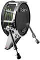 Skin Wrap works with Roland vDrum Shell KD-140 Kick Bass Drum Baja 0023 Lime Green (DRUM NOT INCLUDED)