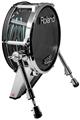 Skin Wrap works with Roland vDrum Shell KD-140 Kick Bass Drum Baja 0023 Neon Teal (DRUM NOT INCLUDED)
