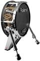 Skin Wrap works with Roland vDrum Shell KD-140 Kick Bass Drum WraptorCamo Grassy Marsh Dark Gray (DRUM NOT INCLUDED)