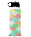 Skin Wrap Decal compatible with Hydro Flask Wide Mouth Bottle 32oz Brushed Cirlces Multi Light (BOTTLE NOT INCLUDED)