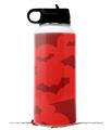 Skin Wrap Decal compatible with Hydro Flask Wide Mouth Bottle 32oz Deathrock Bats Red (BOTTLE NOT INCLUDED)