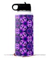 Skin Wrap Decal compatible with Hydro Flask Wide Mouth Bottle 32oz Daisies Purple (BOTTLE NOT INCLUDED)