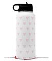 Skin Wrap Decal compatible with Hydro Flask Wide Mouth Bottle 32oz Hearts Pink (BOTTLE NOT INCLUDED)