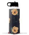 Skin Wrap Decal compatible with Hydro Flask Wide Mouth Bottle 32oz Poppy Orange Navy (BOTTLE NOT INCLUDED)