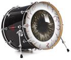 Vinyl Decal Skin Wrap for 20" Bass Kick Drum Head Eyeball Brown - DRUM HEAD NOT INCLUDED