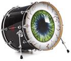 Vinyl Decal Skin Wrap for 20" Bass Kick Drum Head Eyeball Blue Green - DRUM HEAD NOT INCLUDED