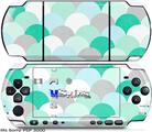 Sony PSP 3000 Skin - Brushed Circles Seafoam