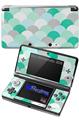 Brushed Circles Seafoam - Decal Style Skin fits Nintendo 3DS (3DS SOLD SEPARATELY)