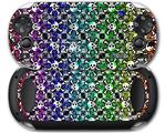 Splatter Girly Skull Rainbow - Decal Style Skin fits Sony PS Vita