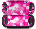 Bokeh Squared Hot Pink - Decal Style Skin fits Sony PS Vita