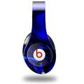 WraptorSkinz Skin Decal Wrap compatible with Beats Studio (Original) Headphones Liquid Metal Chrome Royal Blue Skin Only (HEADPHONES NOT INCLUDED)